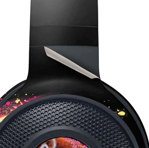 Red Panda with Flowers by Sheena Pike Razer Kraken X Skin